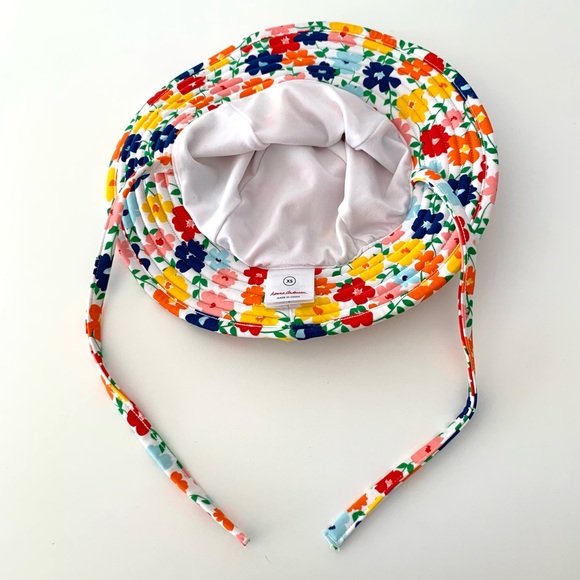 Hanna Andersson Floral Sunblock Swim Hat Size XS - Picture 2 of 3